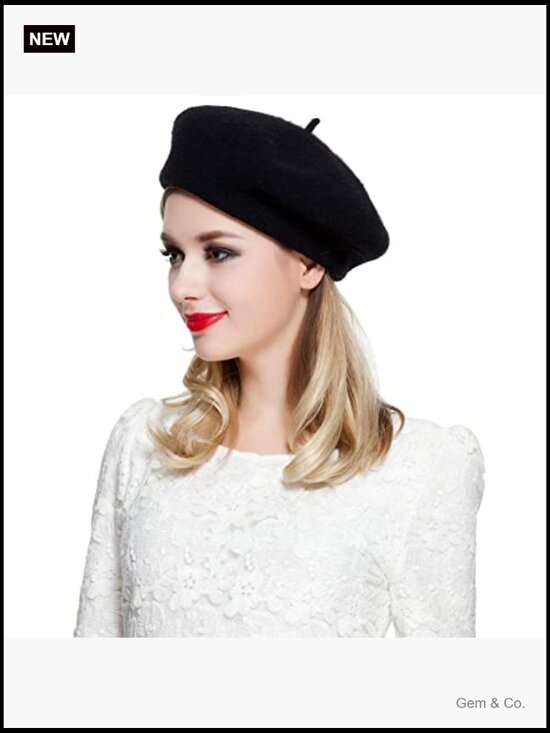 6 Pack Wool Beret Hats French Style Beanie for Women Winter Travel Fashion
